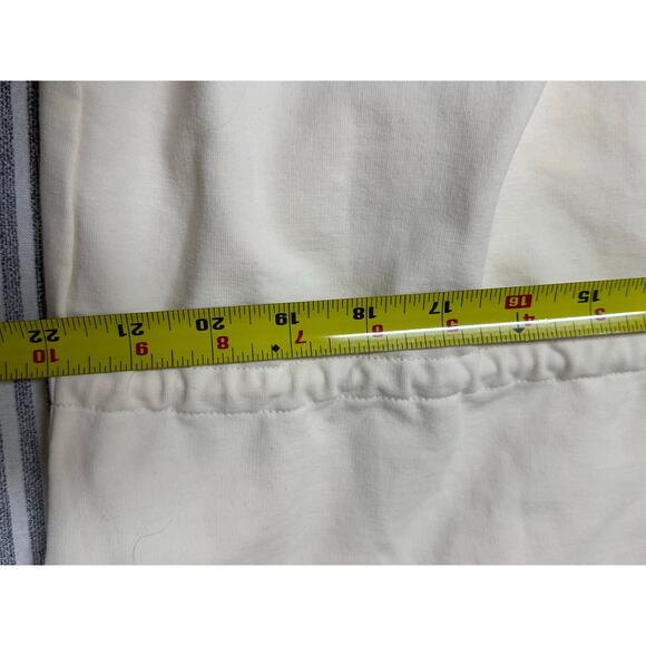 Anthropologie Varley Freya Funnel Neck Sweatshirt Ivory Size Medium Cream Cowl - Picture 8 of 12